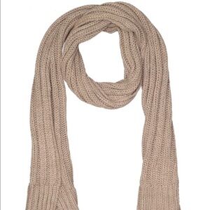 NEW Calvin Klein Tan Beige Chunky Knit Scarf